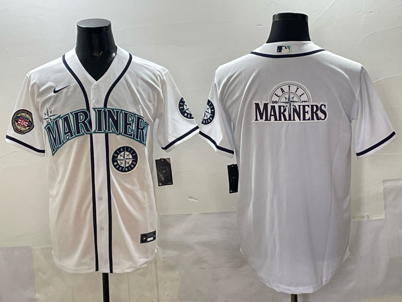 Men Seattle Mariners blank white MLB 2025 Nike jersey 0010